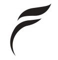 ‘f’ Logo Represented In Artistic ‘feather’ Shape Device mark 6026863 Trademark