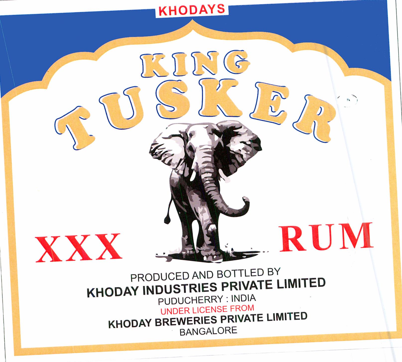 Khodays King Tusker Device mark 6042332 Trademark