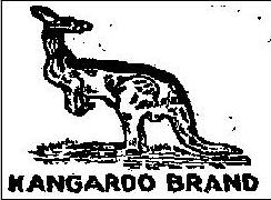 Kangaroo (label) Device mark 206326 Trademark