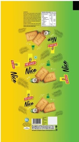 Trdp Mario Nice Coconut Biscuits (label) Device mark 6053093 Trademark