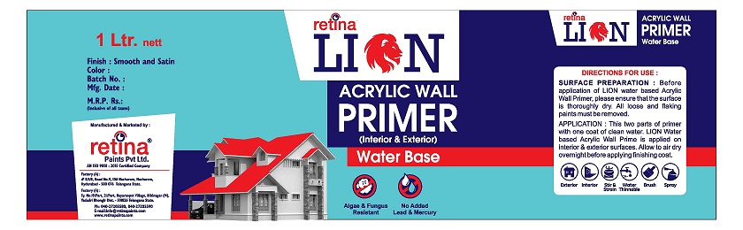 Retina Lion Acrylic Wall Primer Device mark 5711666 Trademark