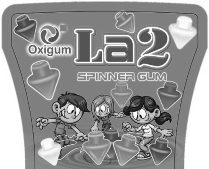 Oxigum La2 Spinner Gum Device mark 6048308 Trademark