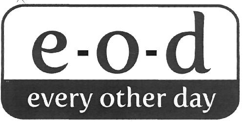 E-o-d Every Other Day (device) Device mark 2278426 Trademark