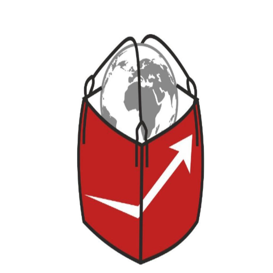 Device Of Earth Placed In A Red Bag With A Right Mark Device mark 6068218 Trademark