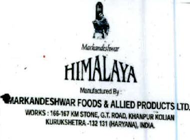 Himalaya Lebel Mark Device mark 6074302 Trademark