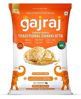 Gajraj Traditional Chakki Atta (logo) Device mark 6095600 Trademark