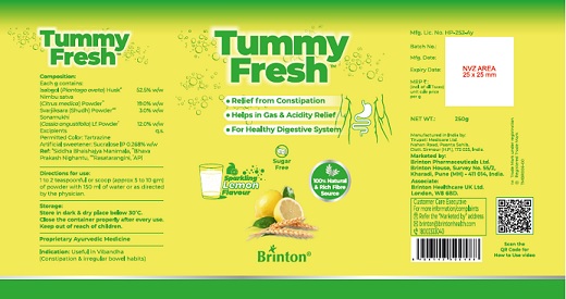 Tummyfresh Device mark 6096678 Trademark