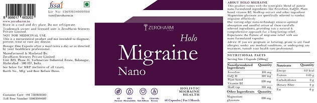 Holo Migraine (label) Device mark 6117874 Trademark