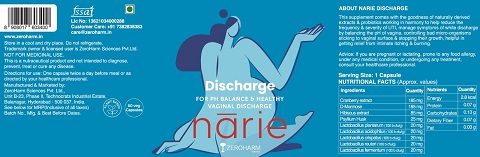 Narie Discharge (label) Device mark 6117851 Trademark