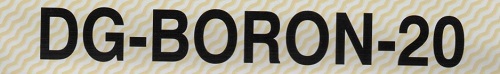 Dg - Boron - 20 Device mark 6125862 Trademark