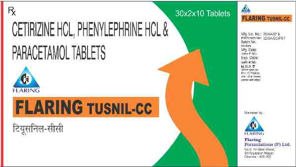 Flaring Tusnil-cc Device mark 6126991 Trademark