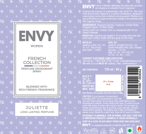 Envy Juliette Device mark 6126820 Trademark