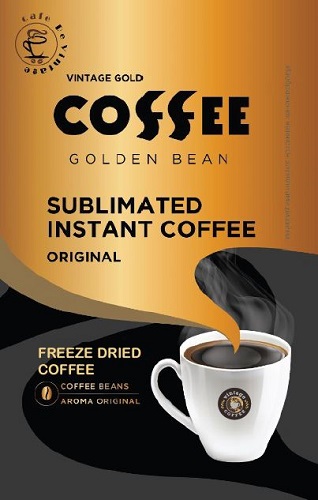 Vintage Gold Coffee Golden Bean Sublimated Instant Coffee Original Freeze Dried Coffee Device mark 6131749 Trademark
