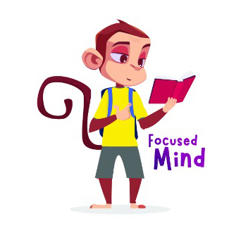 Focused Mind (with Device Of Monkey) Device mark 6132922 Trademark