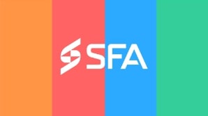 Sfa (multi-coloured Device) Device mark 6144133 Trademark