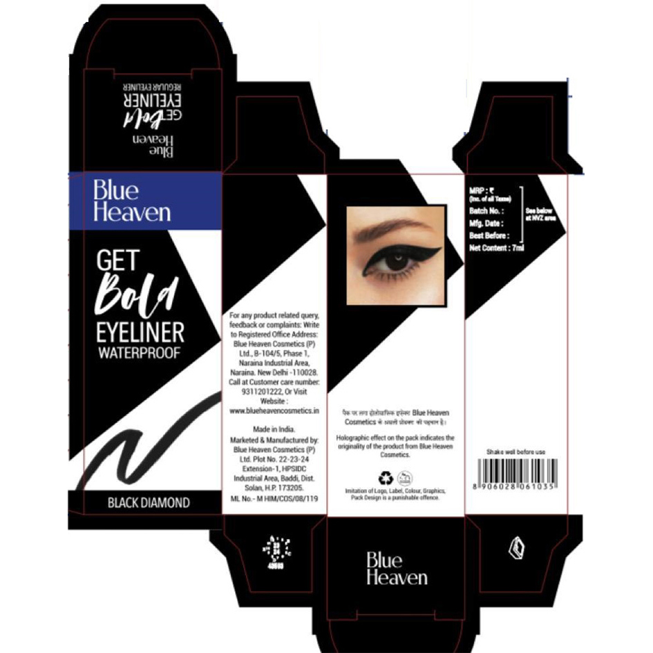 Blue Heaven Get Bold Eyeliner Device mark 6151132 Trademark
