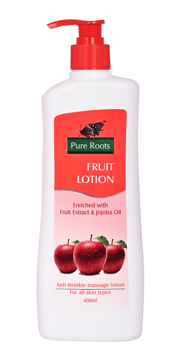 Pure Roots Fruit Lotion (label) Device mark 6157193 Trademark