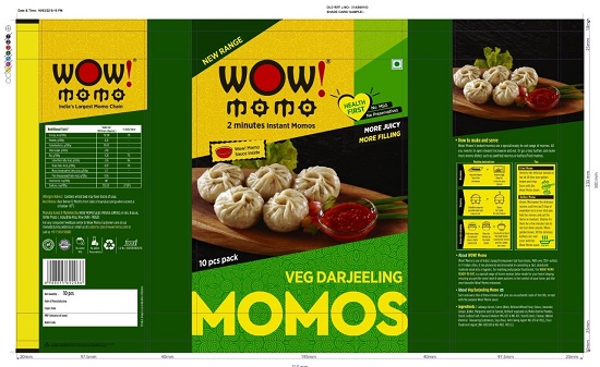 Wow Momo Veg Darjeeling Momos Device mark 6171717 Trademark