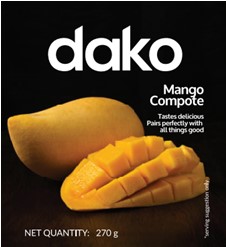 Dako Mango Compote Tastes Delicious Pairs Perfectly With All Things Good Device mark 6176244 Trademark