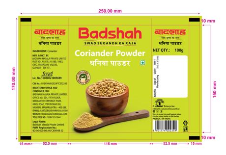Badshah Coriander Powder Device mark 6179449 Trademark