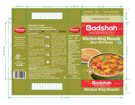 Badshah Kitchen King Masala Device mark 6179467 Trademark