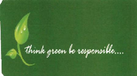 Think Green Be Responisble (label) Device mark 2132951 Trademark