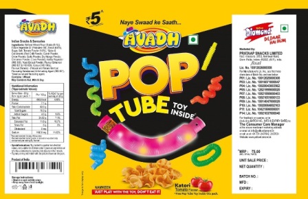 Avadh Pop Tube Device mark 6200759 Trademark