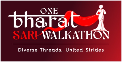 One Bharat Sari Walkathon (device) Device mark 6201832 Trademark