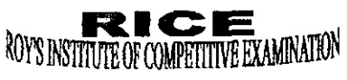 Rice Roy’s Institute Of Competitive Examination Device mark 6237914 Trademark