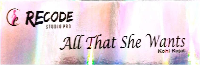 Recode Studio Pro All That She Wants Device mark 6241620 Trademark