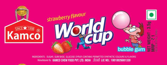 Kamco World Cup Strawberry Flavour Device mark 6245091 Trademark