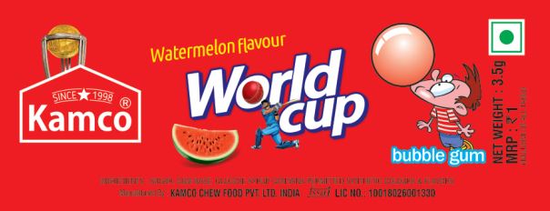 Kamco World Cup Watermelon Flavour Device mark 6245092 Trademark