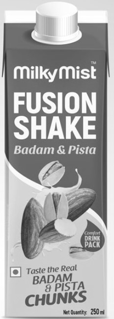 Milkymist Fusion Shake Badam & Pista Device mark 6245661 Trademark