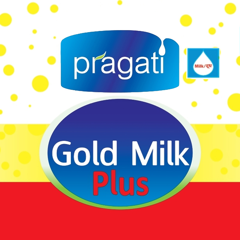 Pragati Gold Milk Plus (with Device) Device mark 6248972 Trademark