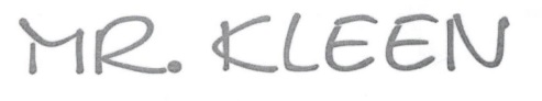 Mr. Kleen Device mark 6250439 Trademark