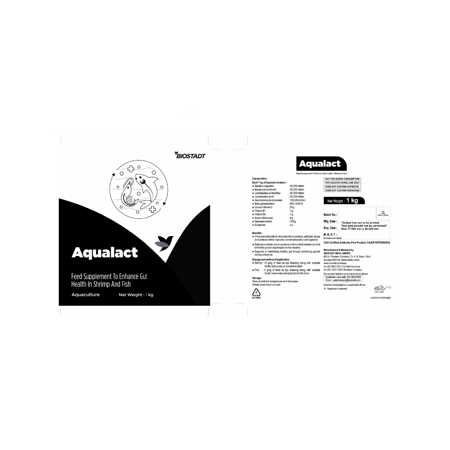 Aqualact (label) Device mark 6257371 Trademark