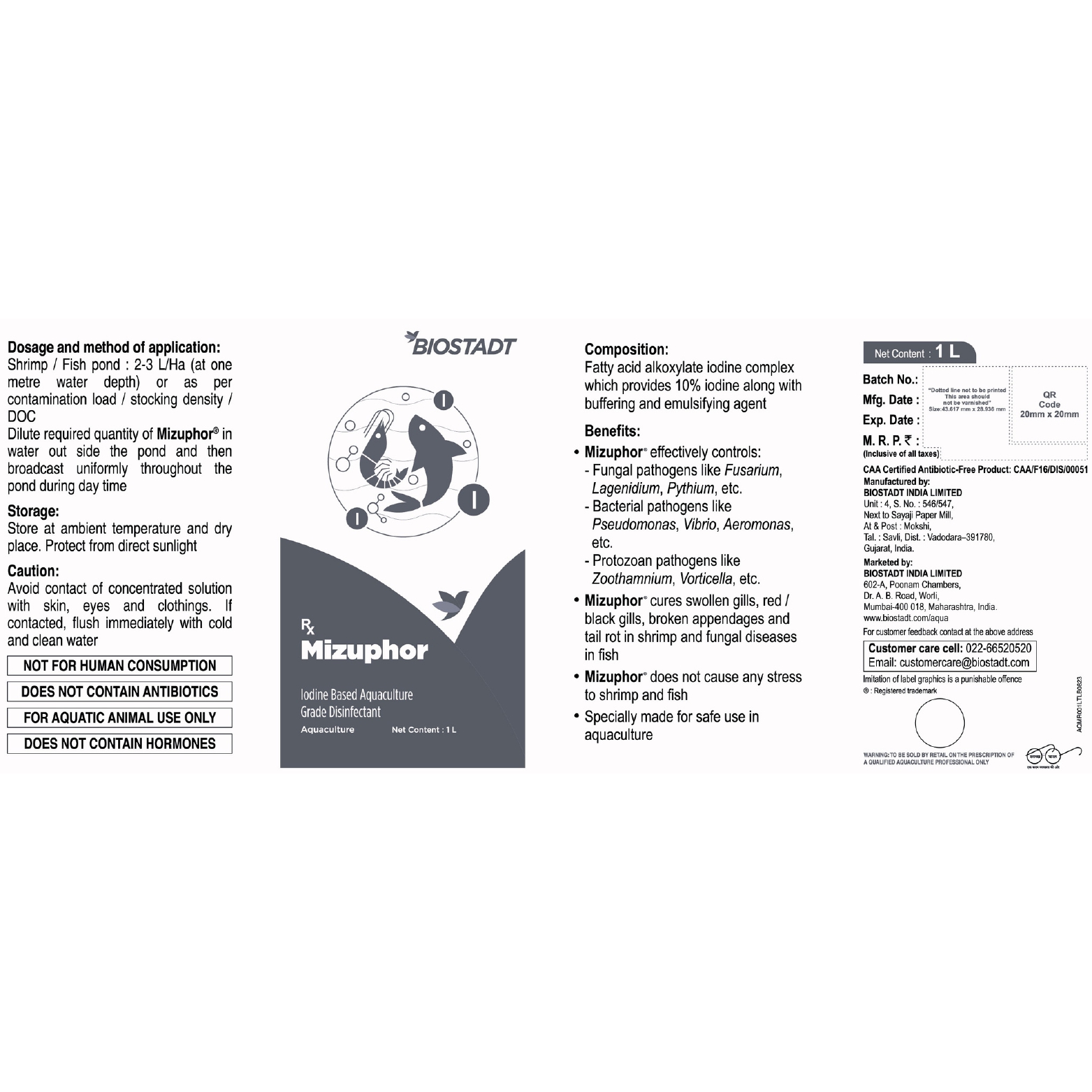 Mizuphor (label) Device mark 6268108 Trademark