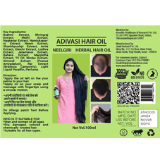 Adivasi Hair Oil Neelgiri Herbal Hair Oil With An Artistic Work Of A Lady Device mark 6272891 Trademark
