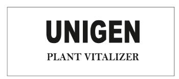 Unigen – Plant Vitalizer Device mark 6272310 Trademark