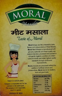 Moral Masale Meat Masala Device mark 6283505 Trademark