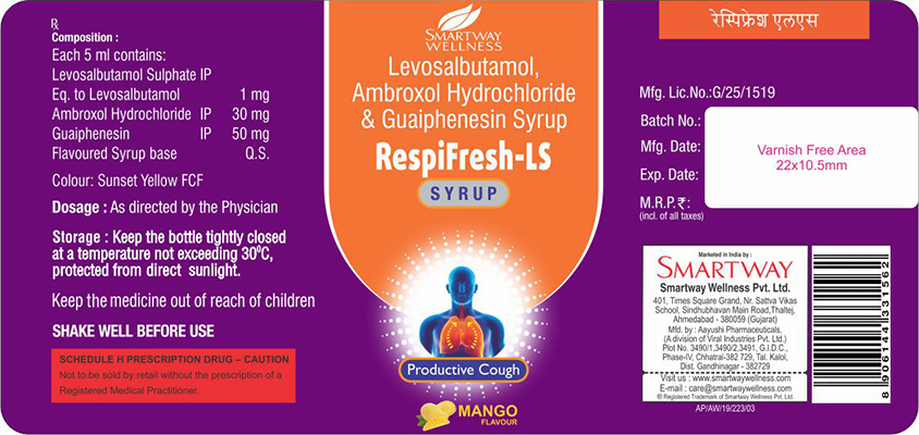 Respifresh-ls Device mark 6284958 Trademark