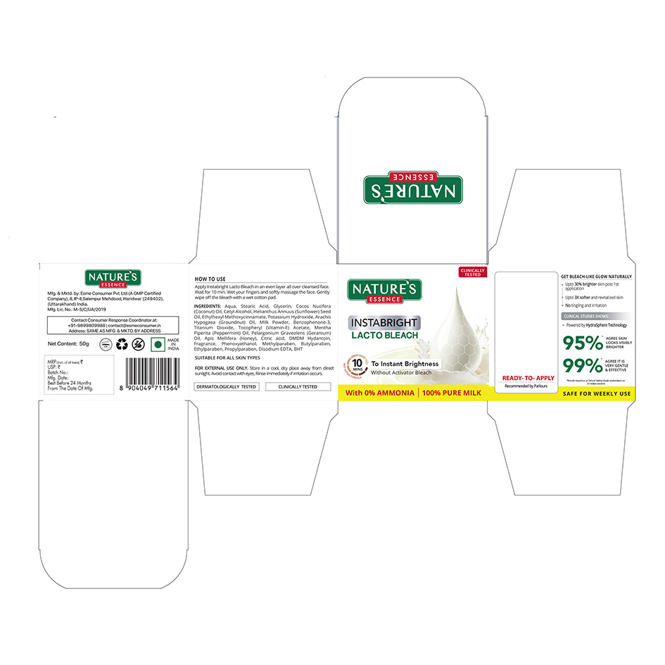 Nature's Essence Instabright Lactobleach Device mark 6289582 Trademark