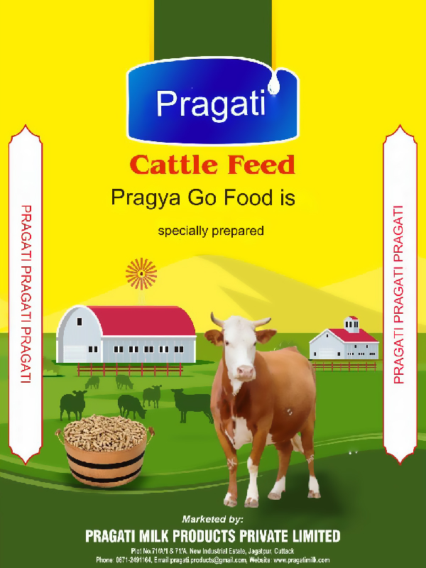 Pragati Cattle Feed (with Device) Device mark 6289331 Trademark