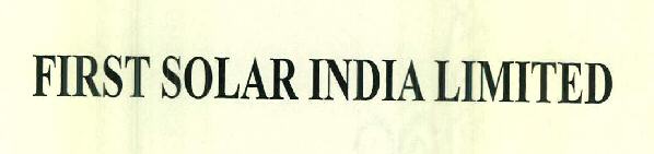 First Solar India Limited Device mark 2453887 Trademark
