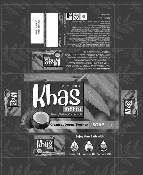 Boroline’s Khas Neem Soap Device mark 6336198 Trademark