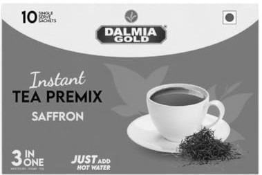 Dalmia Gold Instant Tea Premix Saffron Device mark 6342352 Trademark