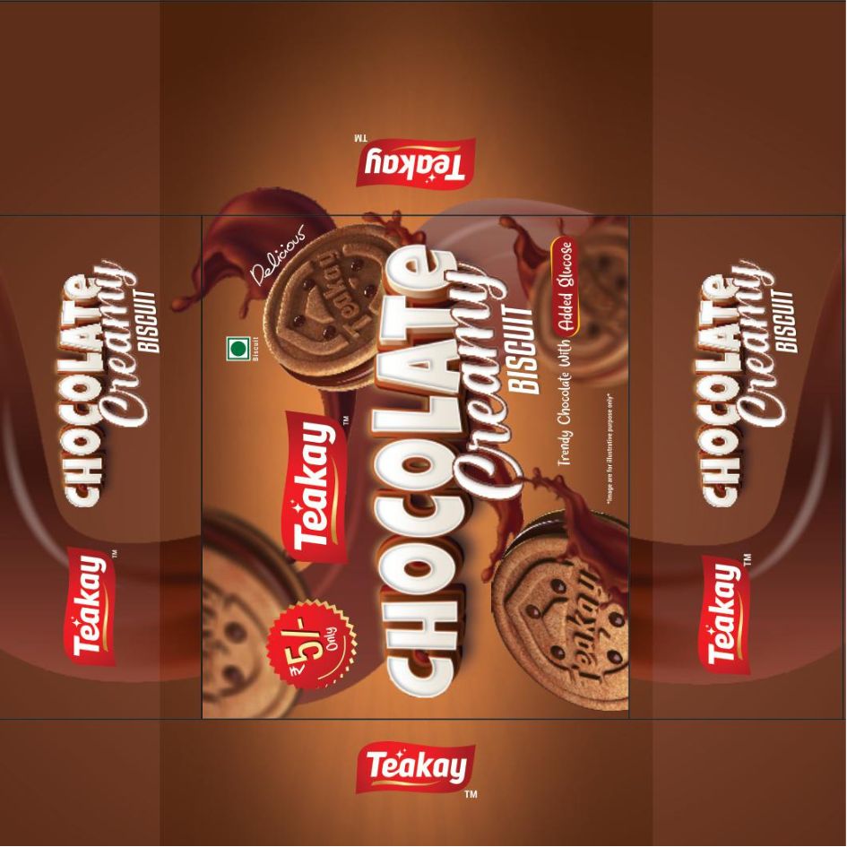 Teakay Chocolate Creamy Biscuit Device mark 6344671 Trademark