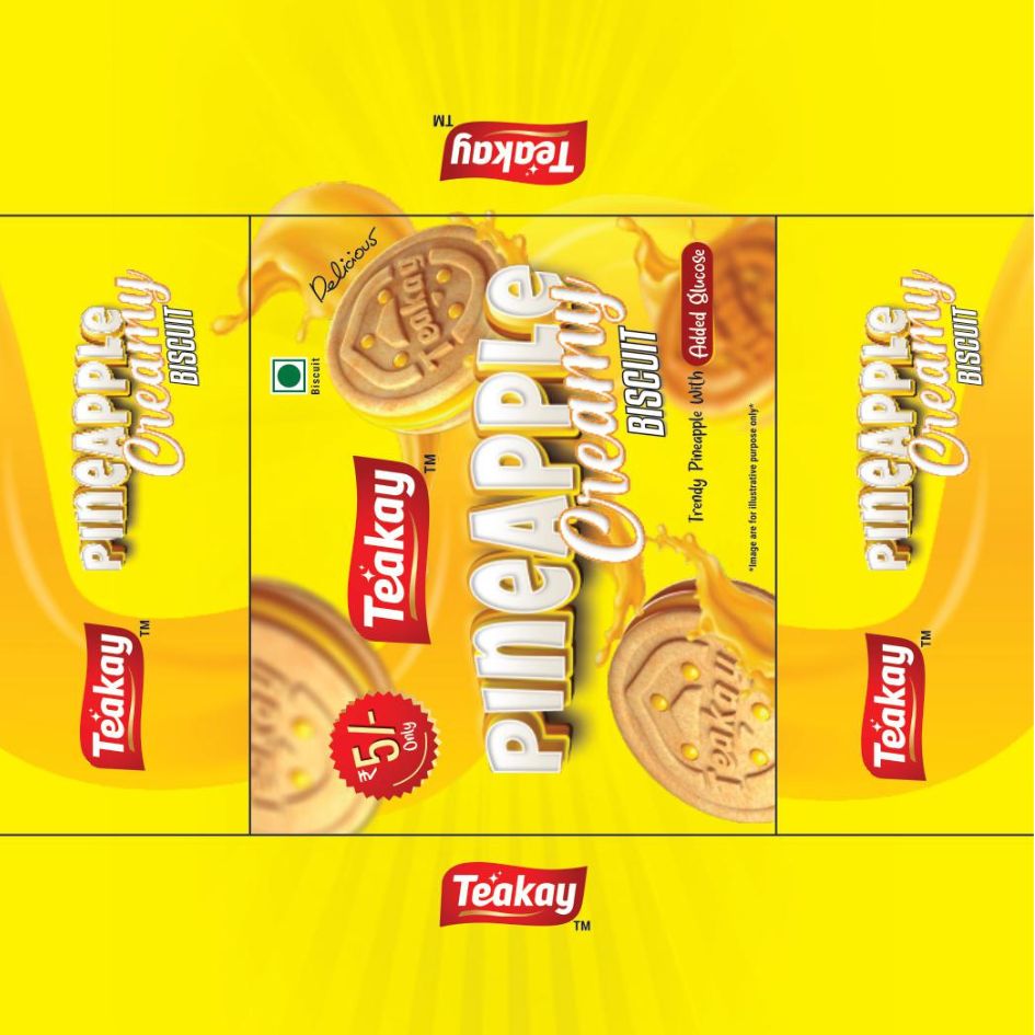 Teakay Pineapple Creamy Biscuit Device mark 6344672 Trademark