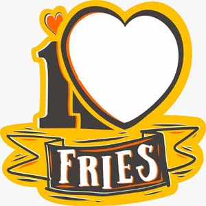 I Love Fries Device mark 6355780 Trademark