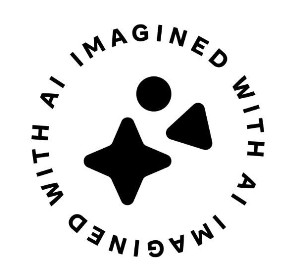 Imagined With Ai Watermark Logo (b&w) Device mark 6363016 Trademark